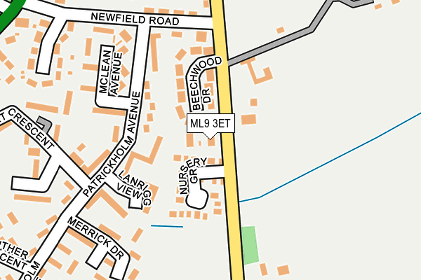 ML9 3ET map - OS OpenMap – Local (Ordnance Survey)