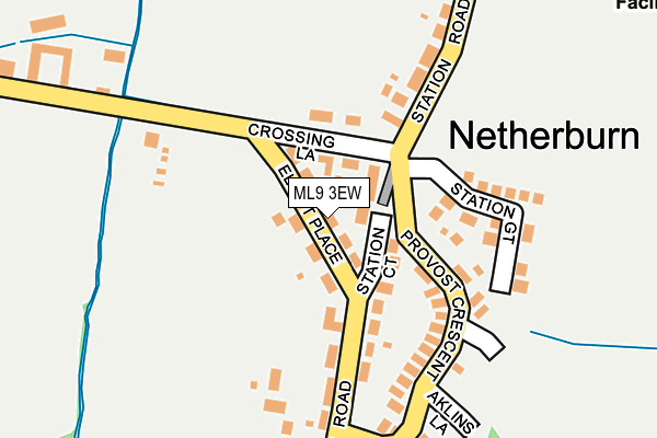 ML9 3EW map - OS OpenMap – Local (Ordnance Survey)