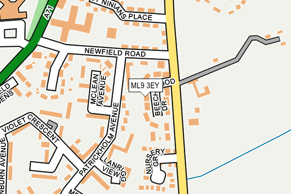 ML9 3EY map - OS OpenMap – Local (Ordnance Survey)