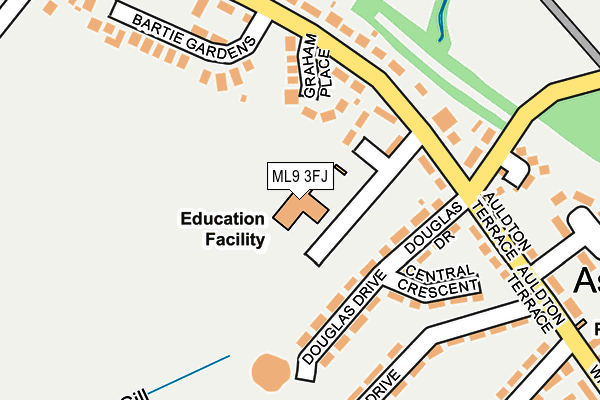 ML9 3FJ map - OS OpenMap – Local (Ordnance Survey)