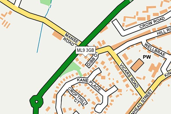 ML9 3GB map - OS OpenMap – Local (Ordnance Survey)