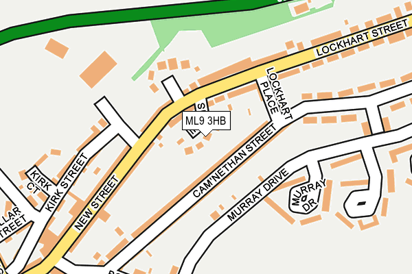 ML9 3HB map - OS OpenMap – Local (Ordnance Survey)