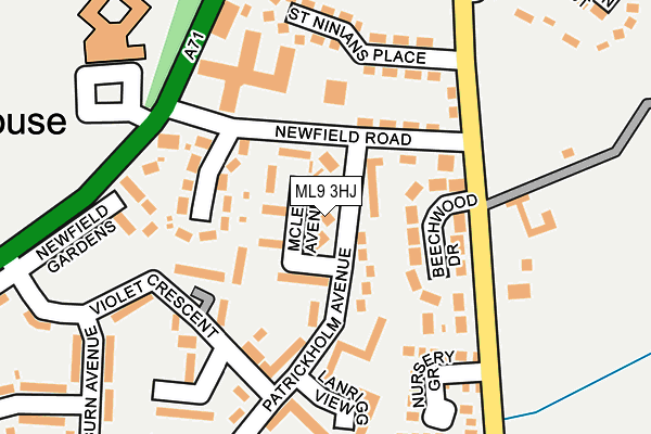 ML9 3HJ map - OS OpenMap – Local (Ordnance Survey)