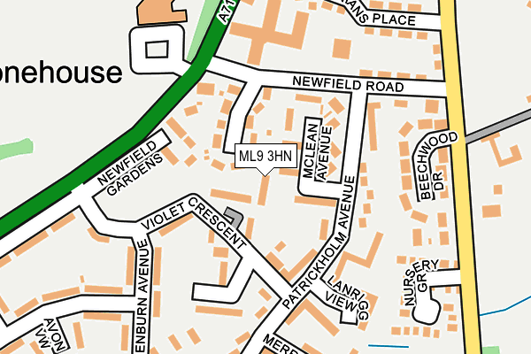 ML9 3HN map - OS OpenMap – Local (Ordnance Survey)