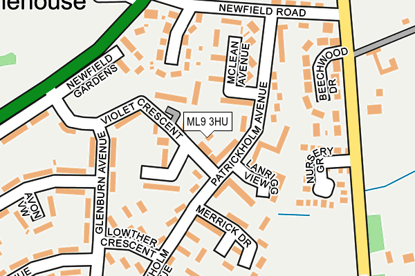 ML9 3HU map - OS OpenMap – Local (Ordnance Survey)