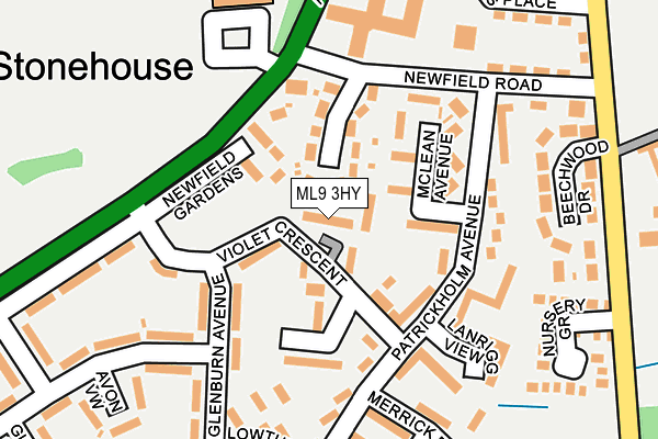 ML9 3HY map - OS OpenMap – Local (Ordnance Survey)