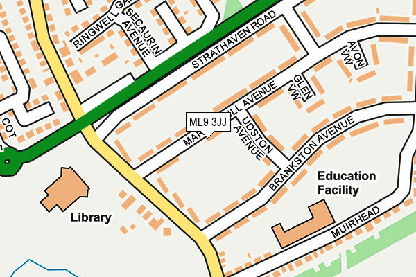 ML9 3JJ map - OS OpenMap – Local (Ordnance Survey)