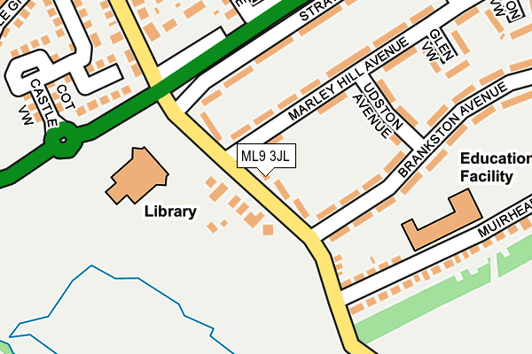 ML9 3JL map - OS OpenMap – Local (Ordnance Survey)