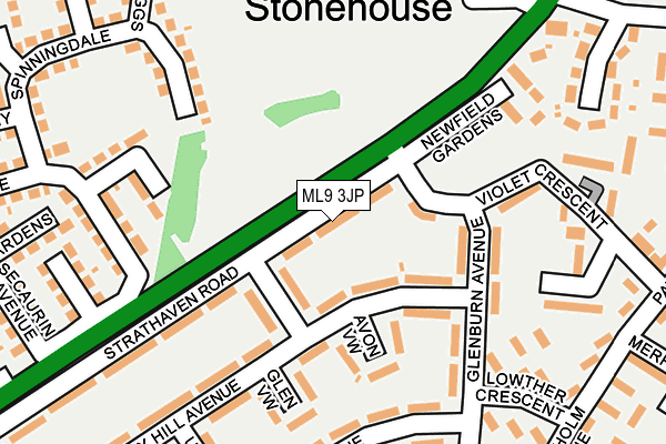 ML9 3JP map - OS OpenMap – Local (Ordnance Survey)