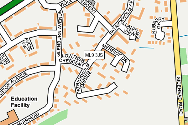 ML9 3JS map - OS OpenMap – Local (Ordnance Survey)