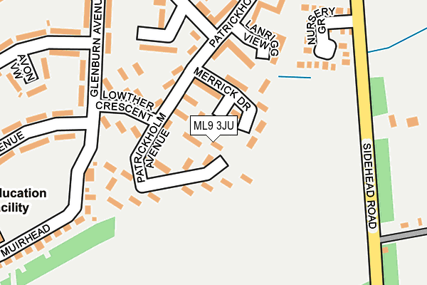 ML9 3JU map - OS OpenMap – Local (Ordnance Survey)
