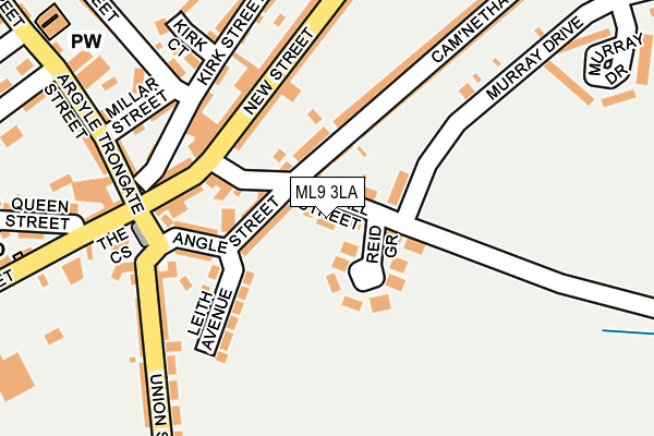ML9 3LA map - OS OpenMap – Local (Ordnance Survey)