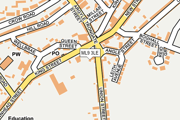 ML9 3LE map - OS OpenMap – Local (Ordnance Survey)