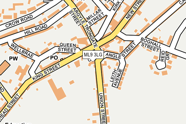 ML9 3LG map - OS OpenMap – Local (Ordnance Survey)