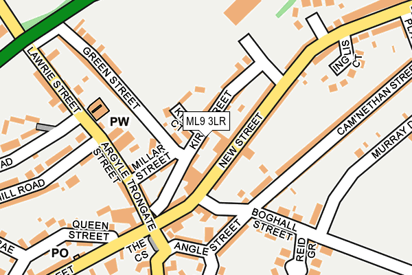 ML9 3LR map - OS OpenMap – Local (Ordnance Survey)