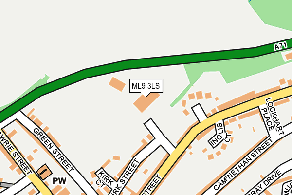 ML9 3LS map - OS OpenMap – Local (Ordnance Survey)