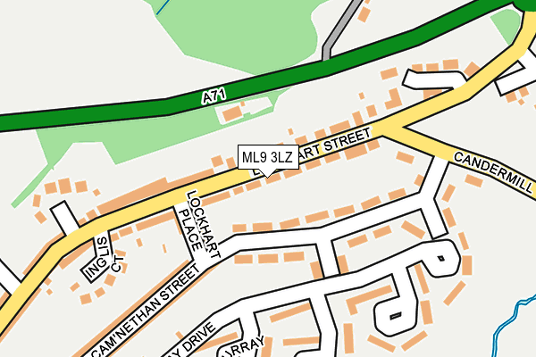 ML9 3LZ map - OS OpenMap – Local (Ordnance Survey)