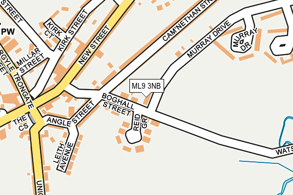 ML9 3NB map - OS OpenMap – Local (Ordnance Survey)