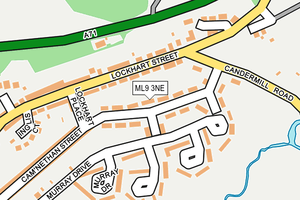 ML9 3NE map - OS OpenMap – Local (Ordnance Survey)