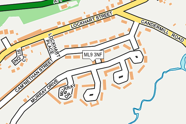 ML9 3NF map - OS OpenMap – Local (Ordnance Survey)