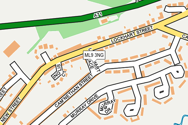 ML9 3NG map - OS OpenMap – Local (Ordnance Survey)