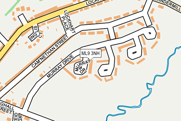ML9 3NH map - OS OpenMap – Local (Ordnance Survey)