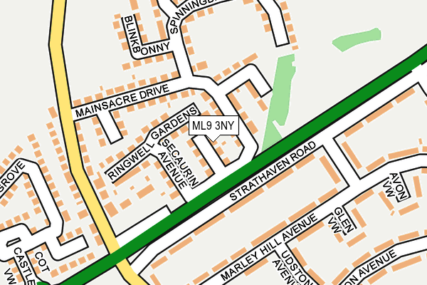 ML9 3NY map - OS OpenMap – Local (Ordnance Survey)