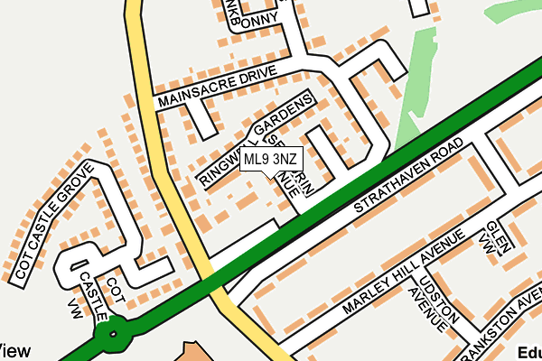 ML9 3NZ map - OS OpenMap – Local (Ordnance Survey)