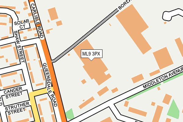 ML9 3PX map - OS OpenMap – Local (Ordnance Survey)