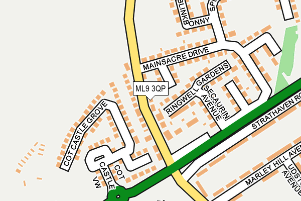 ML9 3QP map - OS OpenMap – Local (Ordnance Survey)