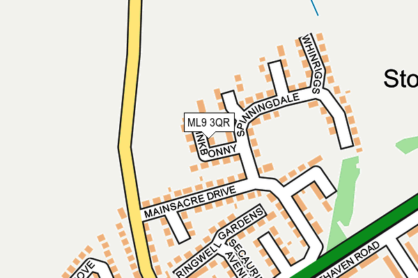 ML9 3QR map - OS OpenMap – Local (Ordnance Survey)