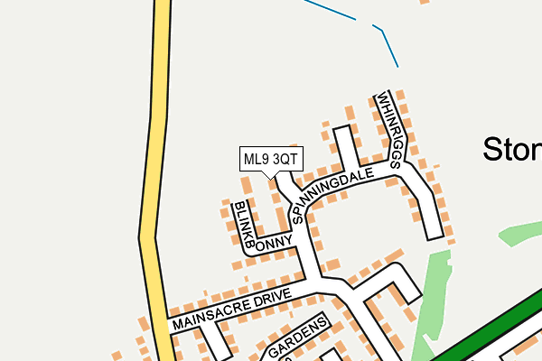 ML9 3QT map - OS OpenMap – Local (Ordnance Survey)