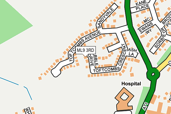 ML9 3RD map - OS OpenMap – Local (Ordnance Survey)