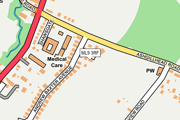 ML9 3RF map - OS OpenMap – Local (Ordnance Survey)