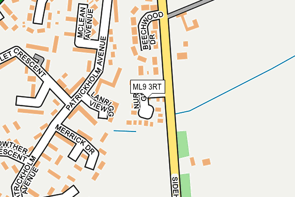 ML9 3RT map - OS OpenMap – Local (Ordnance Survey)