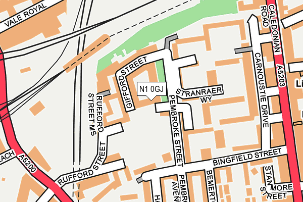 N1 0GJ map - OS OpenMap – Local (Ordnance Survey)