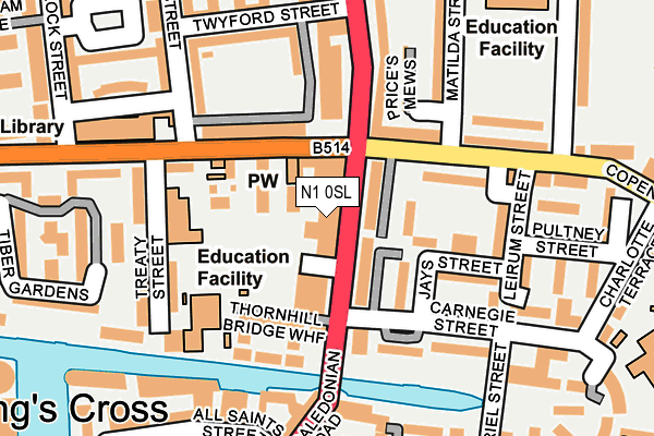 N1 0SL map - OS OpenMap – Local (Ordnance Survey)