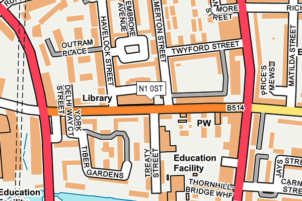 N1 0ST map - OS OpenMap – Local (Ordnance Survey)