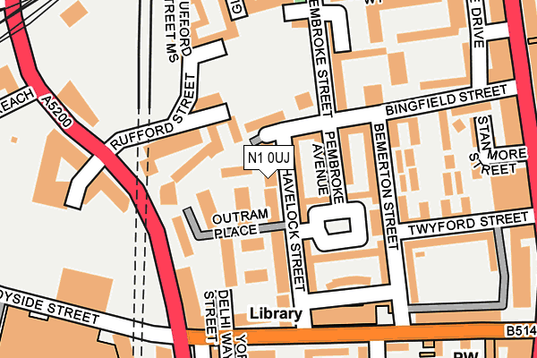 N1 0UJ map - OS OpenMap – Local (Ordnance Survey)