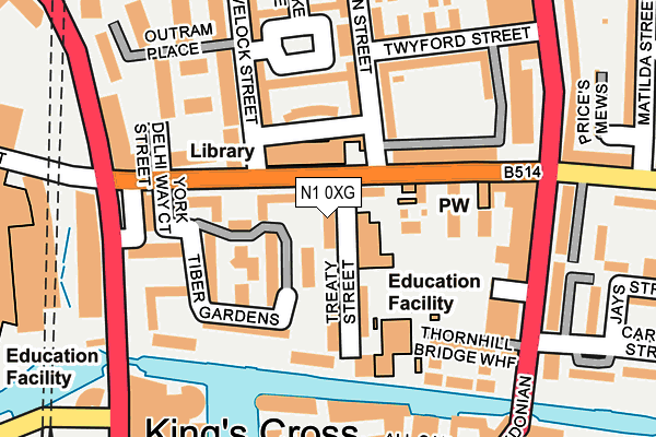 N1 0XG map - OS OpenMap – Local (Ordnance Survey)