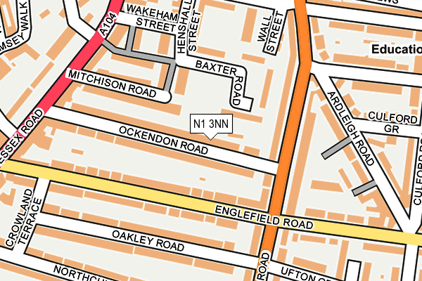 N1 3NN map - OS OpenMap – Local (Ordnance Survey)