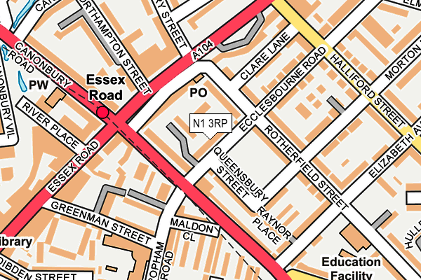 N1 3RP map - OS OpenMap – Local (Ordnance Survey)