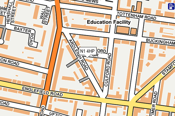 N1 4HP map - OS OpenMap – Local (Ordnance Survey)
