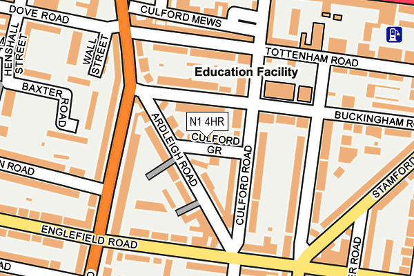 N1 4HR map - OS OpenMap – Local (Ordnance Survey)