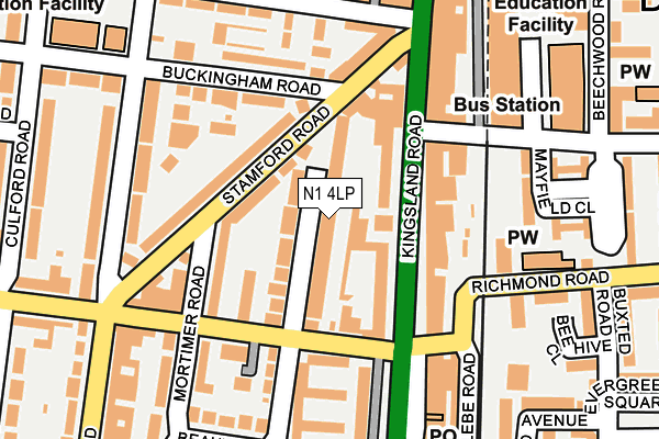 N1 4LP map - OS OpenMap – Local (Ordnance Survey)