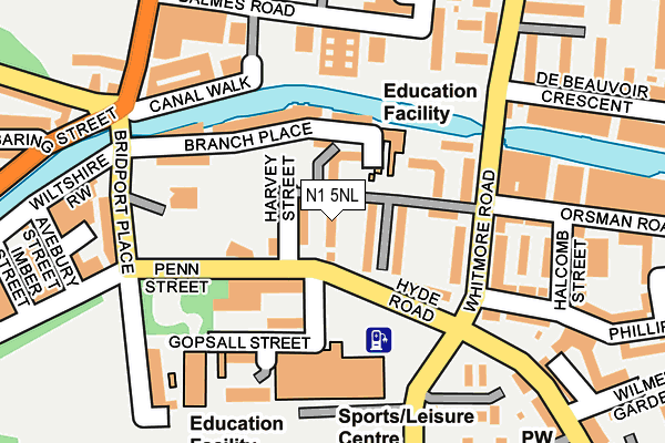 N1 5NL map - OS OpenMap – Local (Ordnance Survey)