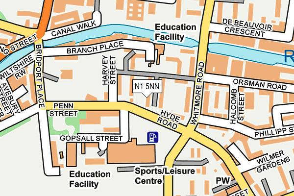 N1 5NN map - OS OpenMap – Local (Ordnance Survey)