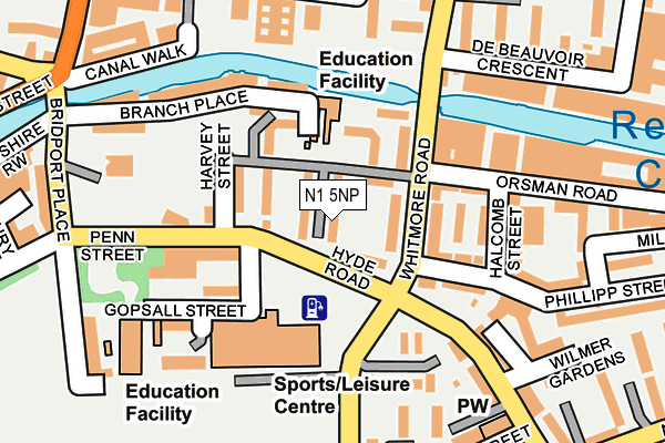 N1 5NP map - OS OpenMap – Local (Ordnance Survey)