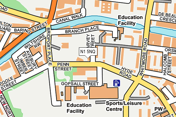 N1 5NQ map - OS OpenMap – Local (Ordnance Survey)