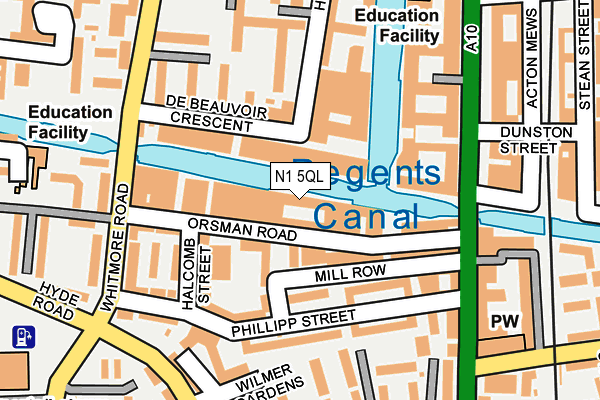 N1 5QL map - OS OpenMap – Local (Ordnance Survey)